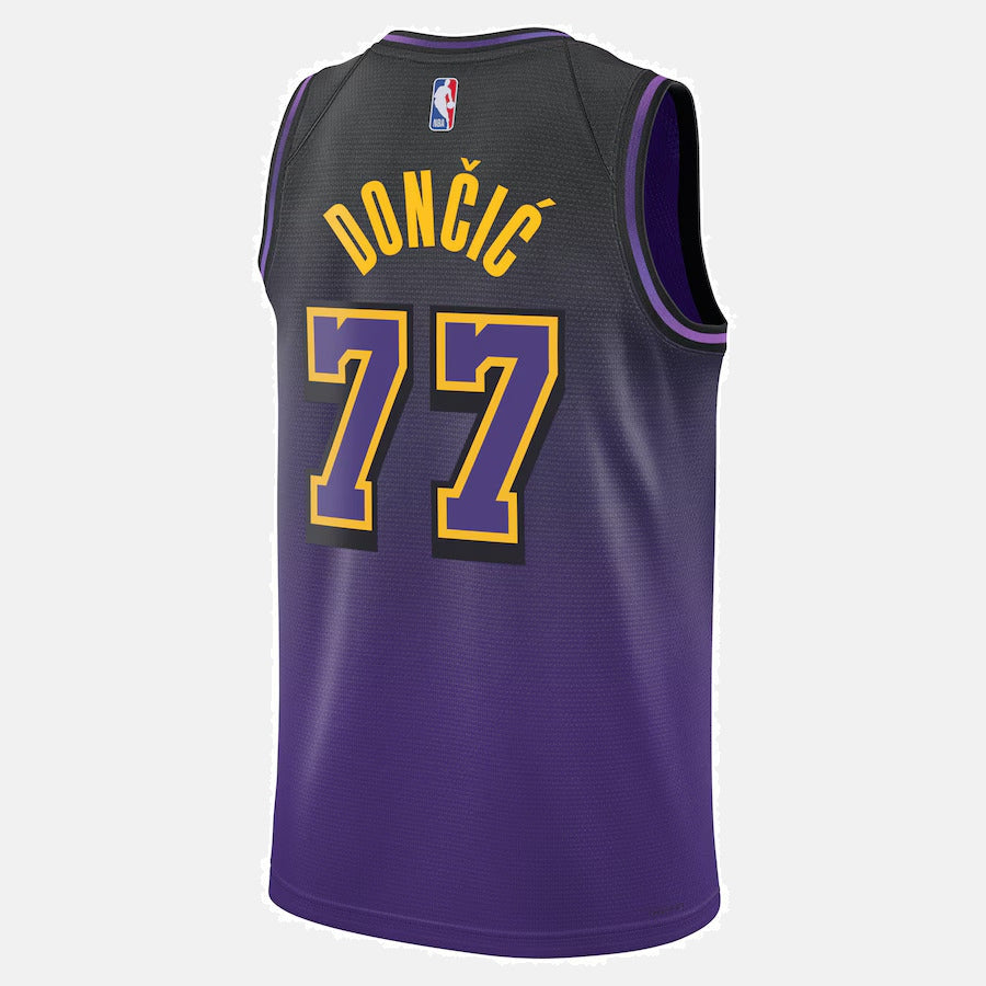 Luka Don������������������i������������������ - Los Angeles Lakers City Edition 2024 NBA Jersey - Purple - Unisex