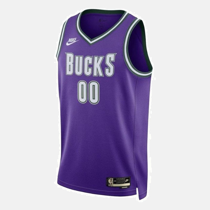 Milwaukee Bucks Unisex 2023 NBA Jersey - Classic Edition - Purple
