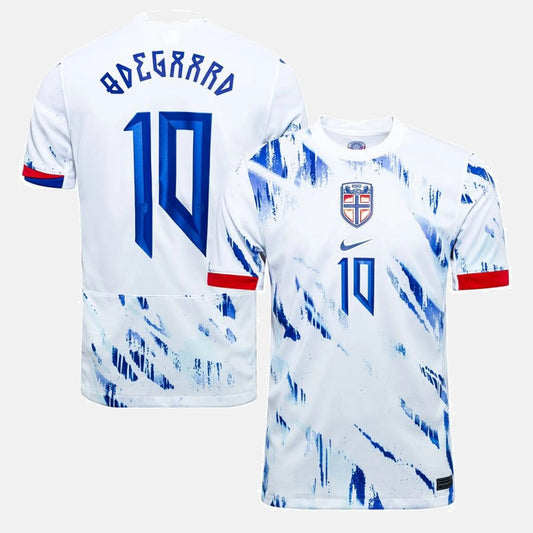 #10 ﾃ賄egaard Norway Away Jersey 2024/2025