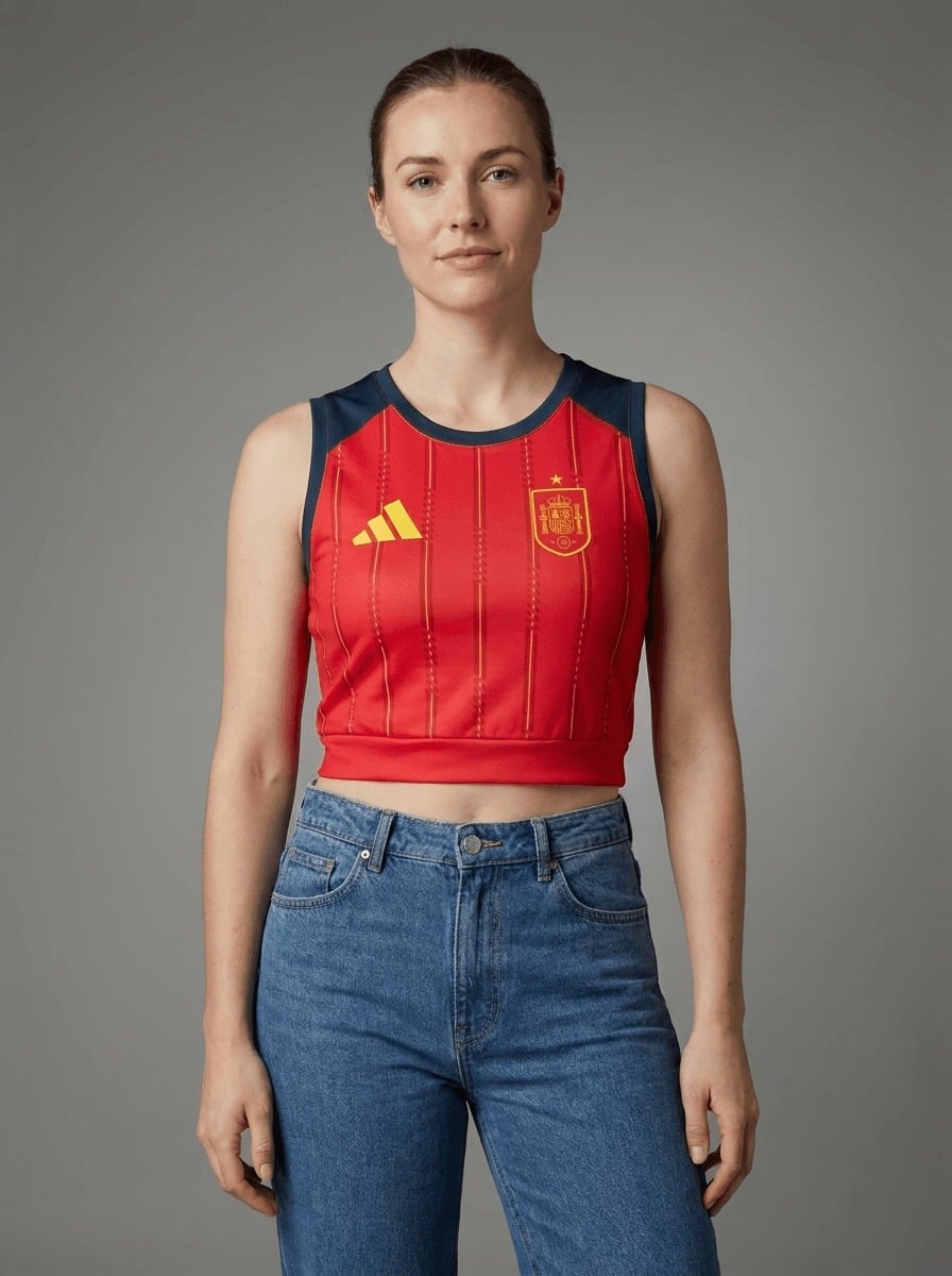 Spain 2026/27 Home Cropped Tank Top
