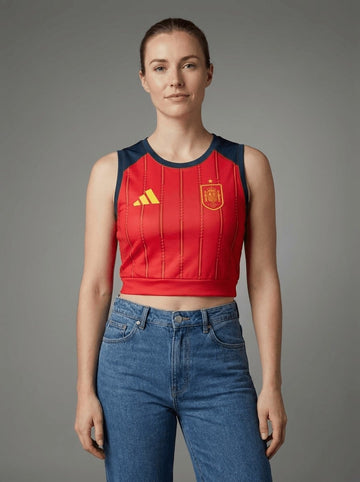 Spain 2026/27 Home Cropped Tank Top