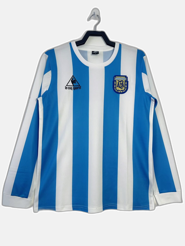 Argentina 1986 I Home Jersey - Long Sleeve Retro Version
