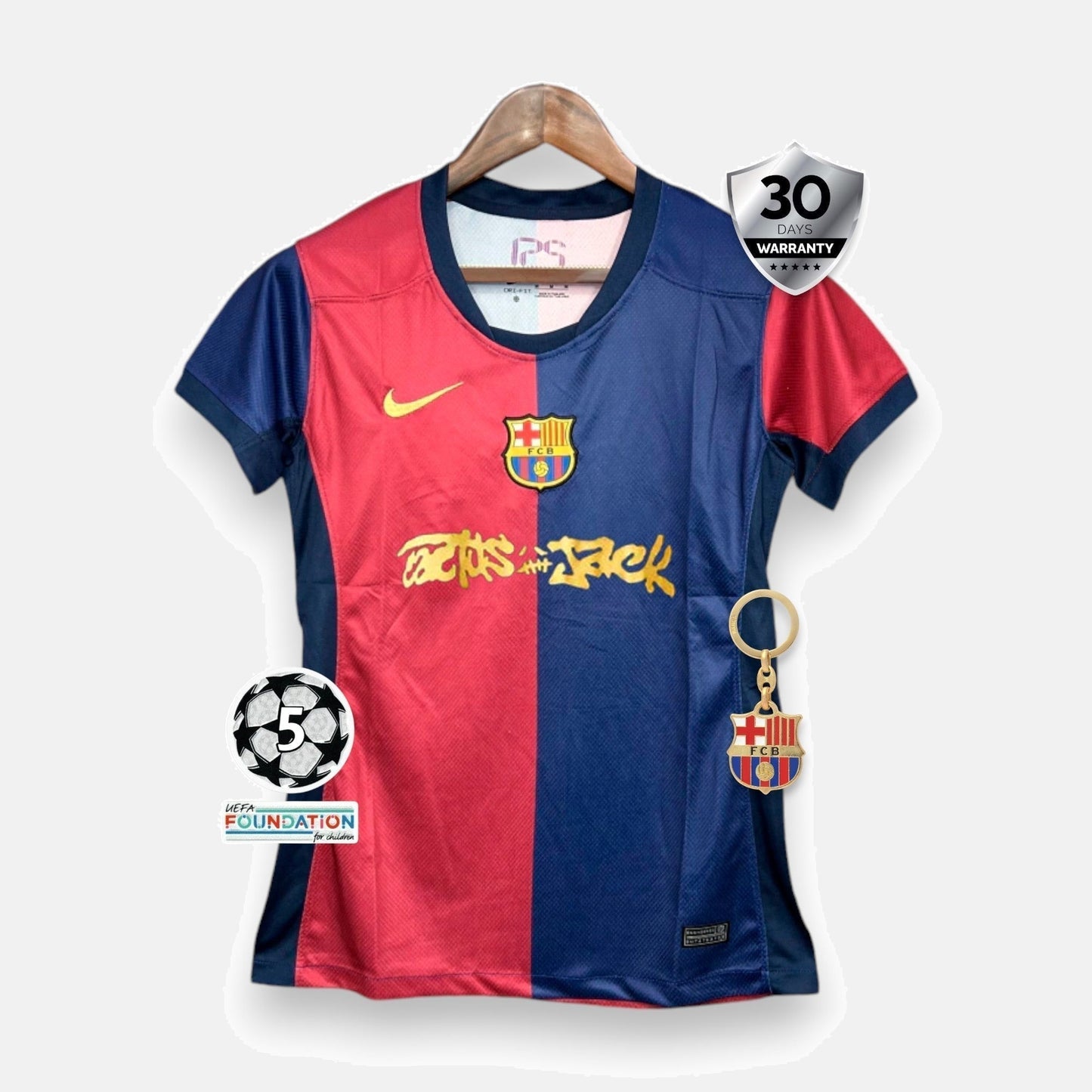 Barcelona Woman Home Jersey X Travis Scott