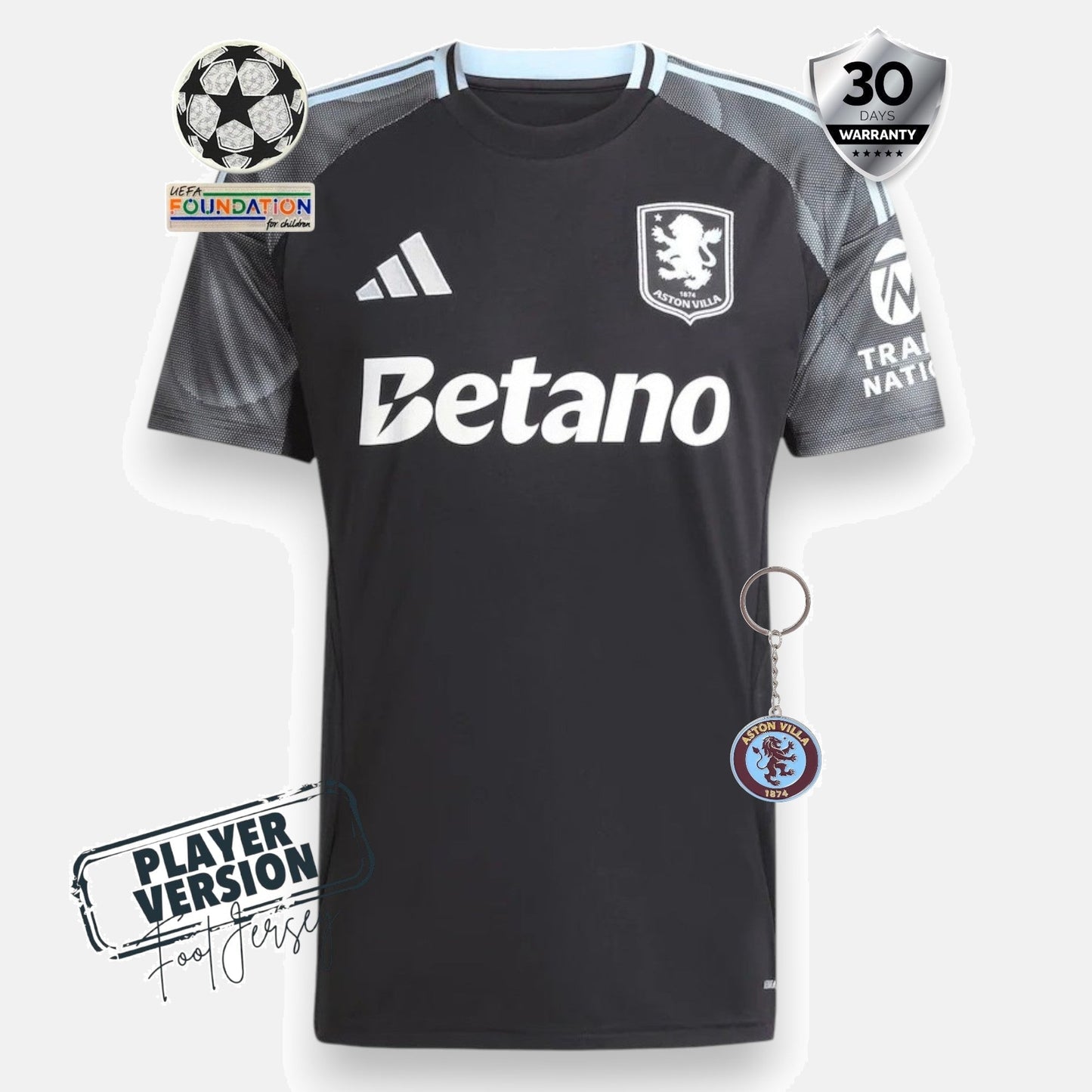 Aston Villa Player Jersey Away 2025/26