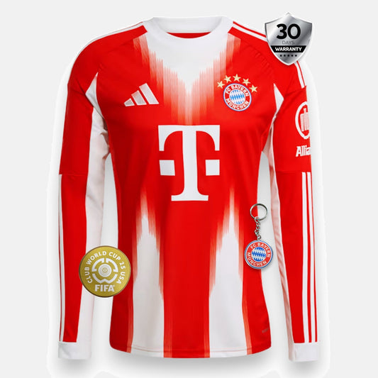 Bayern Munich Home Jersey 2025/26 - Long Sleeve