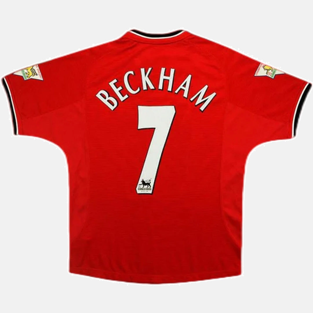 BECKHAM #7 Manchester United Retro Jersey Home 2000/01