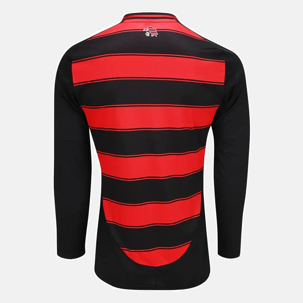 Camisa Flamengo CRF l 25/26 Manga Longa - Preto e Vermelho