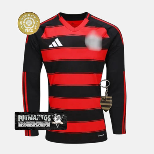 Camisa Flamengo CRF l 25/26 Manga Longa - Super Mundial
