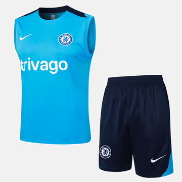 Chelsea Kit Training Jersey + Shorts - No Sleeve