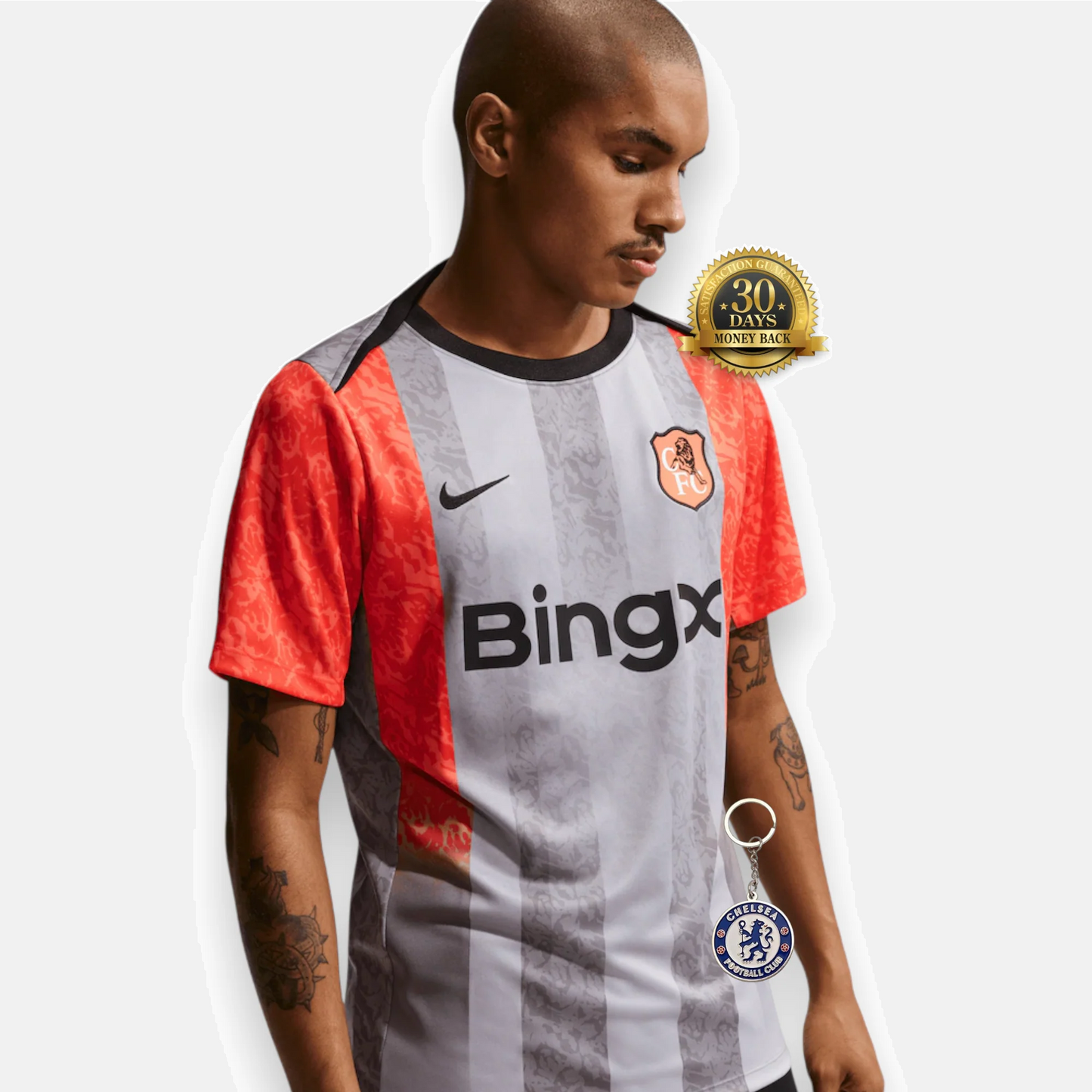 Chelsea Nike Pre Match Top - Grey
