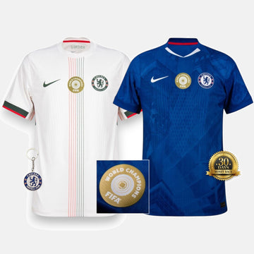 Combo Chelsea Home + Away Jerseys 2025/2026 - World Champion Patch