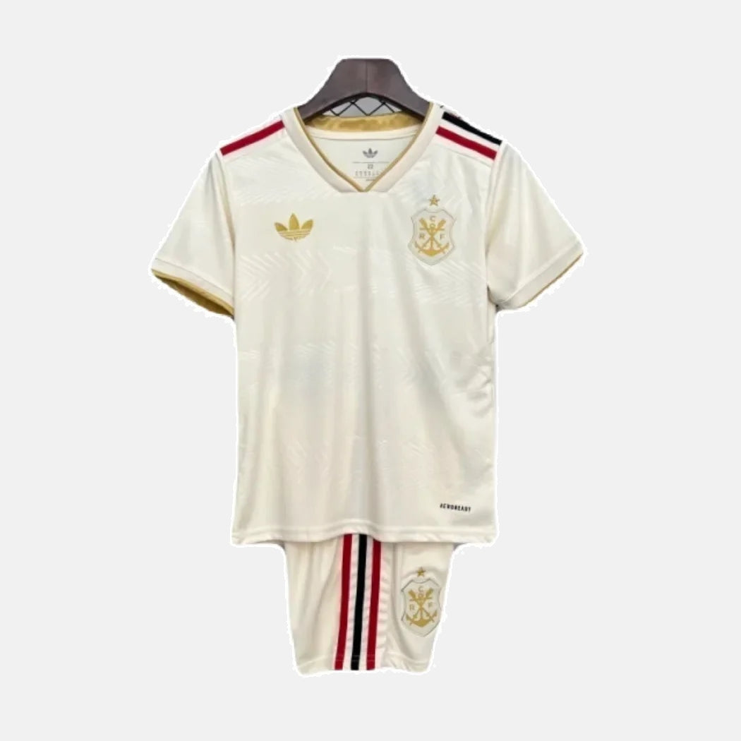 kit Infantil Flamengo CRF III 25/26 - Bege