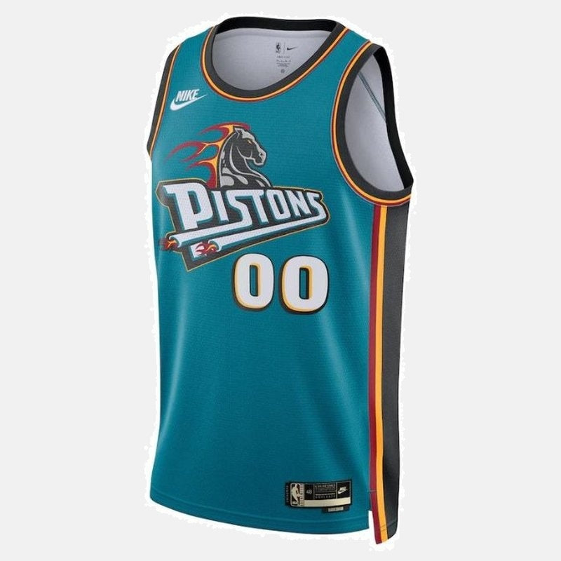 Detroit Pistons Unisex 2023 NBA Jersey - Classic Edition - Teal