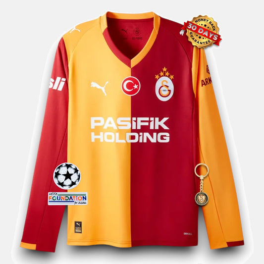 Galatasaray Home Jersey 2025/26 - Long Sleeve