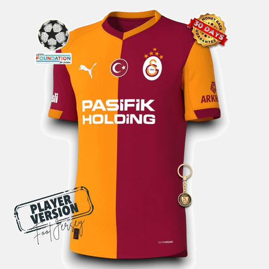 Galatasaray Player Home Jersey 2025/26 - With Sponsors