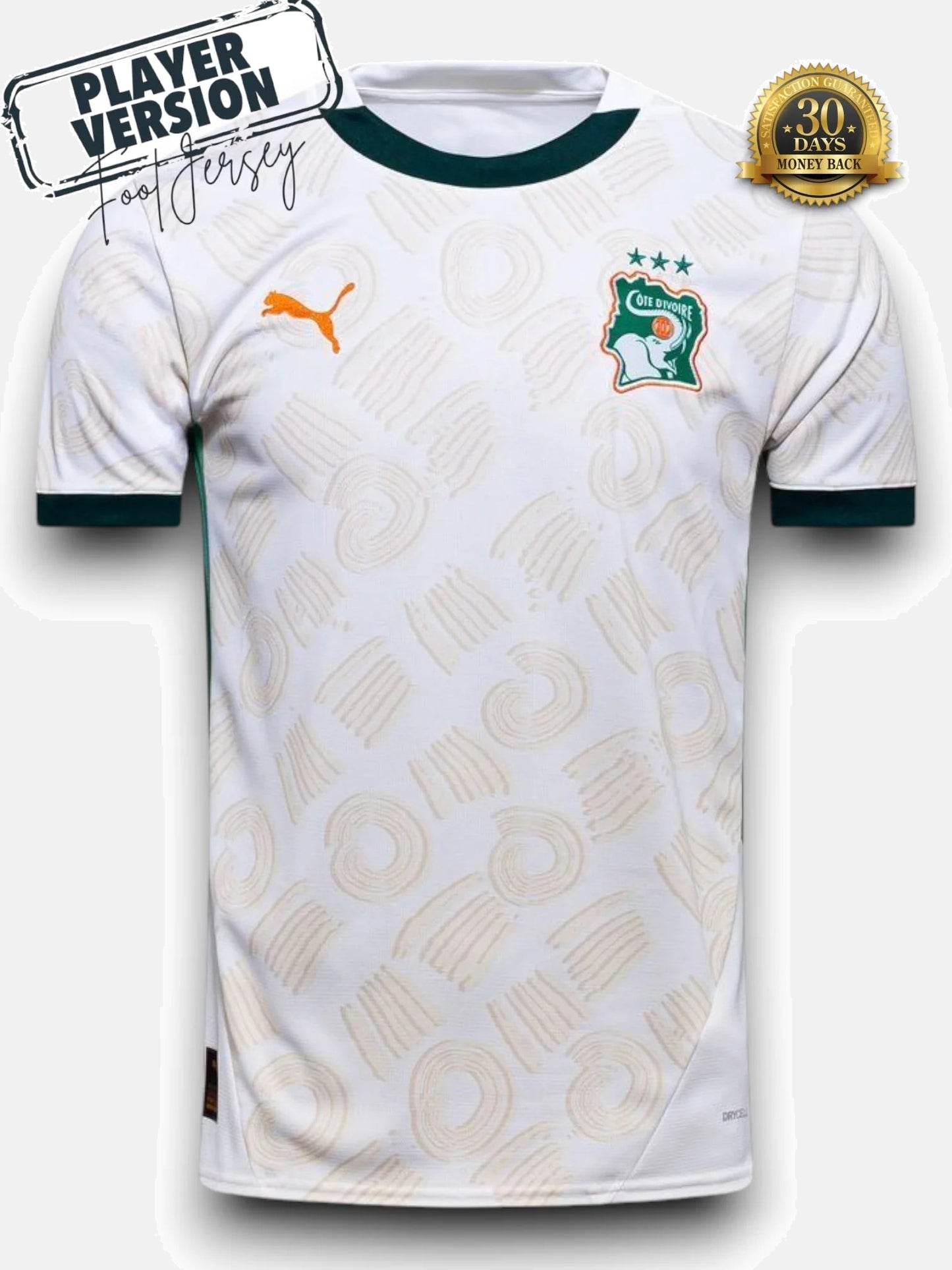 Ivory Coast Away 2025 Jersey - Player Version