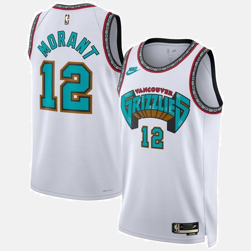 Ja Morant Memphis Grizzlies Unisex 2024/25 NBA Jersey - White - Classic Edition