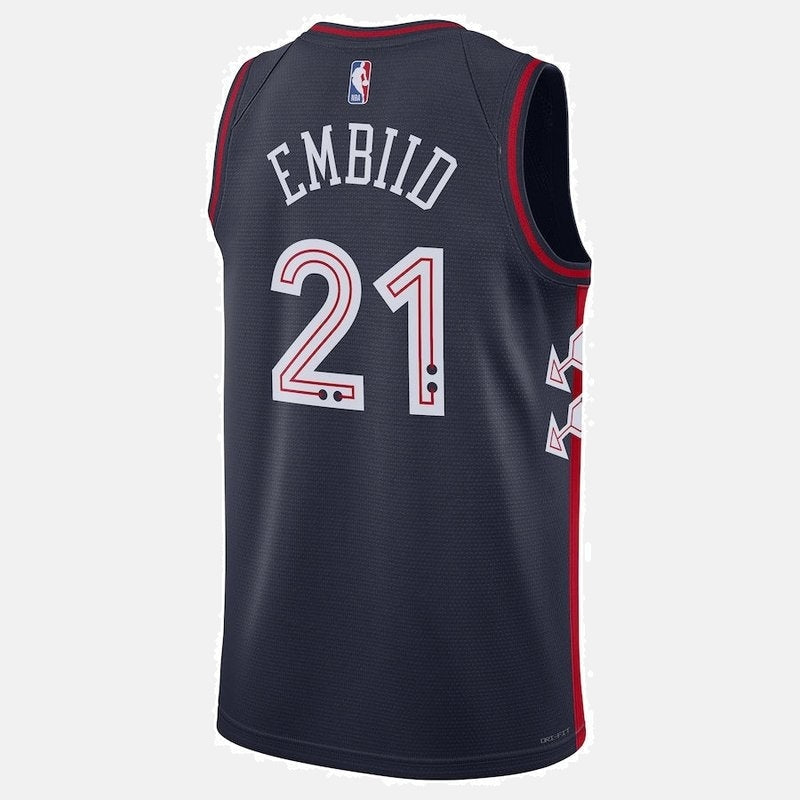 Joel Embiid Philadelphia 76ers Unisex 23/24 NBA Jersey - Navy - City Edition