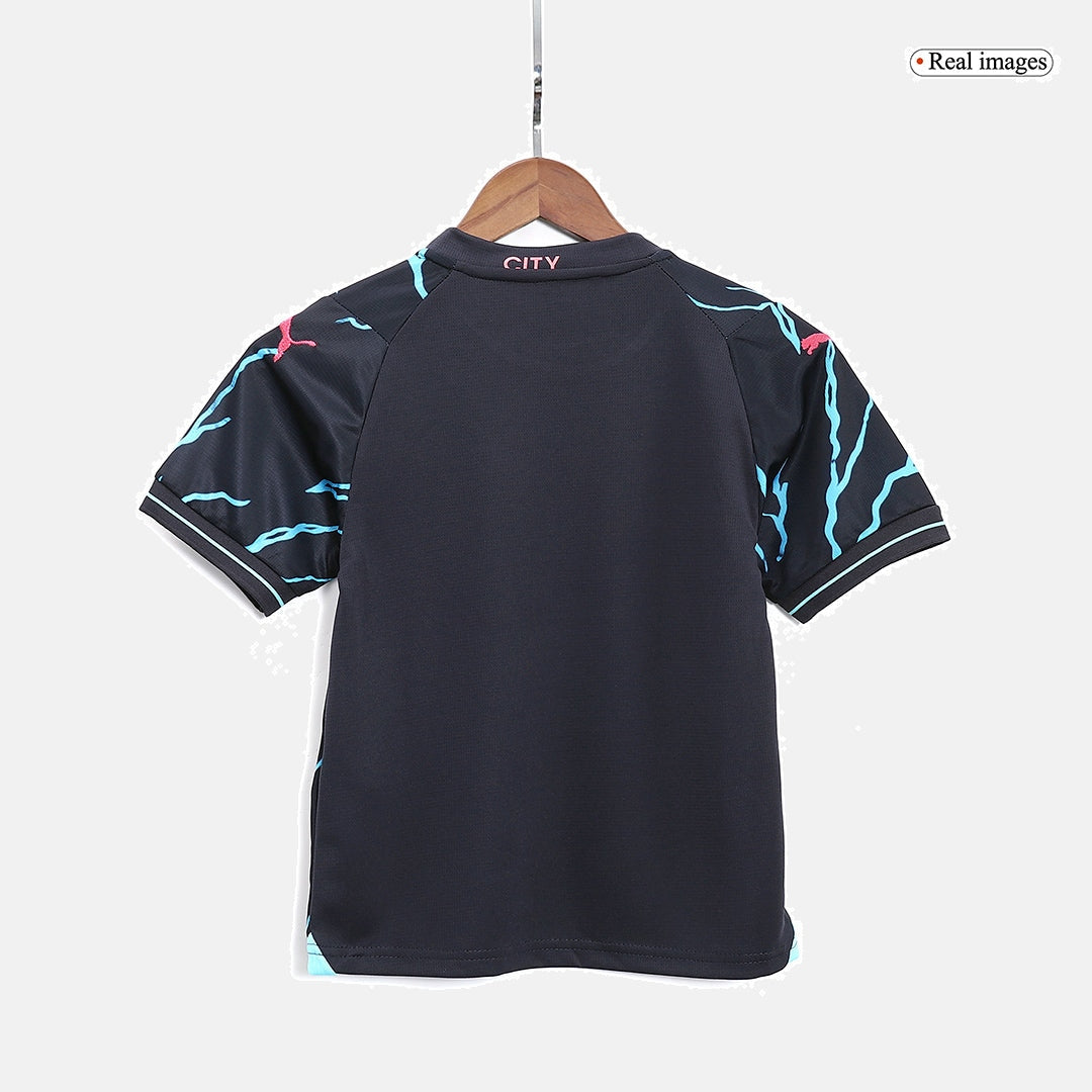 Kids Manchester City Third Kit 2023/2024