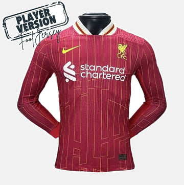 Liverpool Player Home Jersey 2024/2025 Long Sleeve
