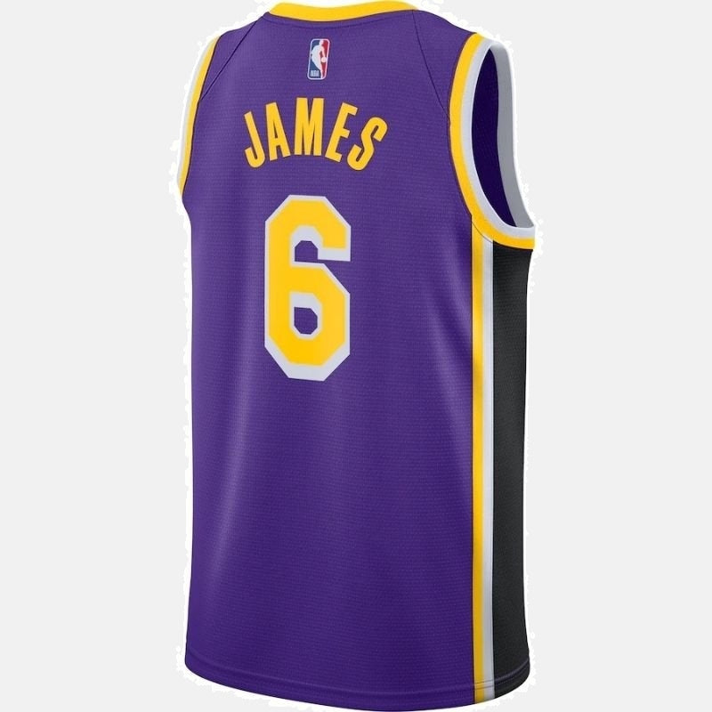Los Angeles Lakers LeBron James Purple #6 2021/22 Player NBA Jersey