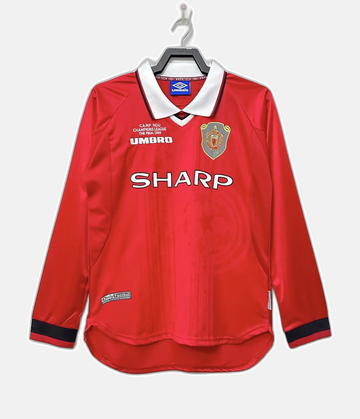 Manchester United 99/00 I Home Jersey - Long Sleeve Retro Version