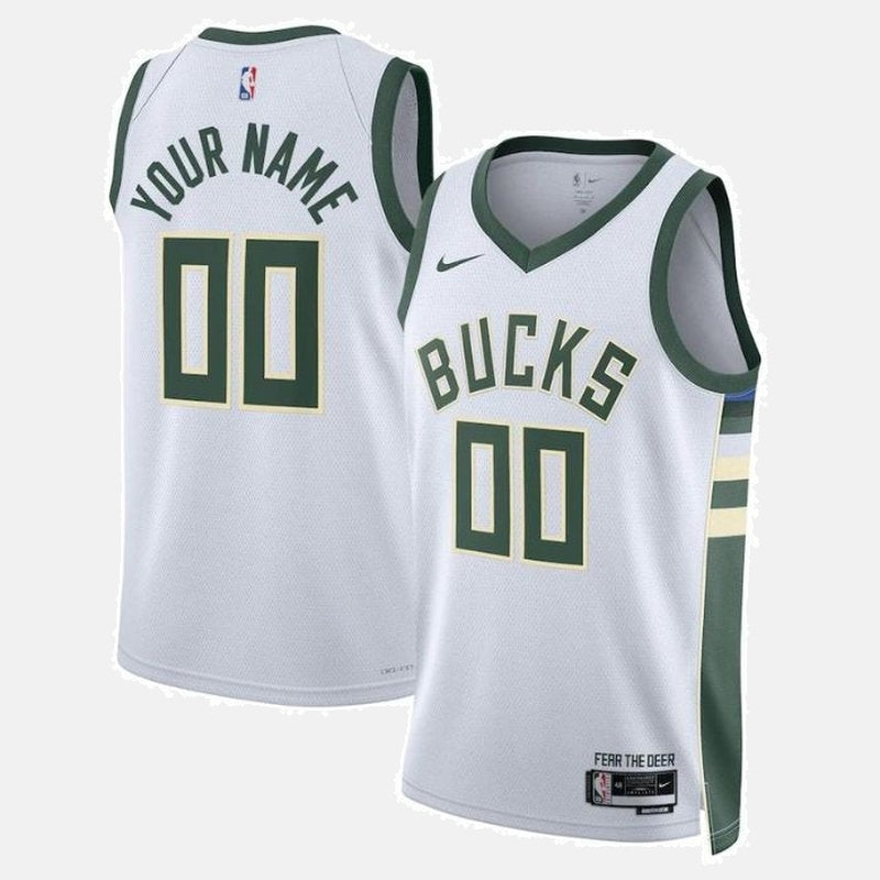 Milwaukee Bucks Unisex 2023 White NBA Jersey - Association Edition