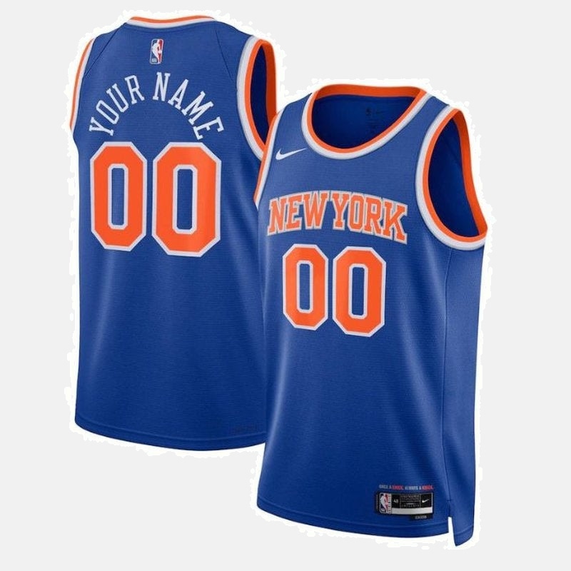 New York Knicks Unisex 2023 NBA Jersey Blue - Icon Edition