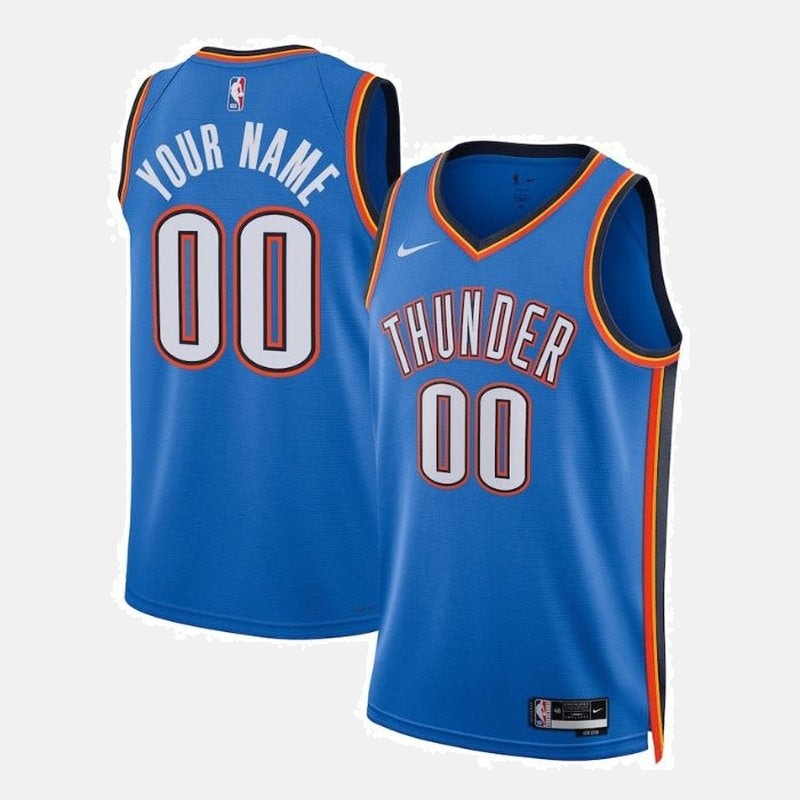 Oklahoma City Thunder Unisex 2023 NBA Jersey Blue - Icon Edition