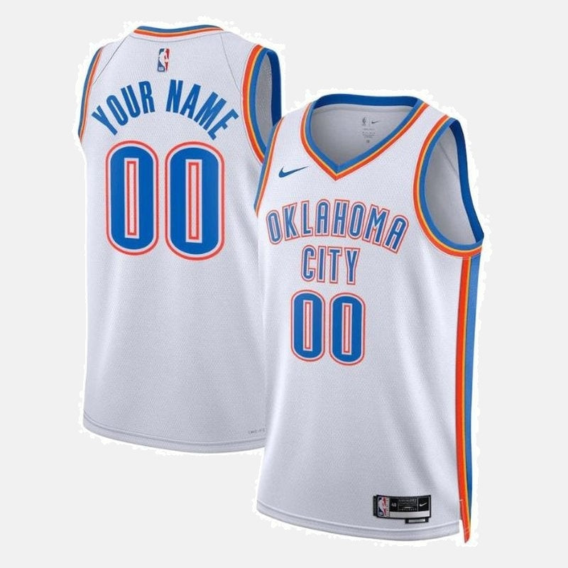 Oklahoma City Thunder Unisex 2023 White NBA Jersey - Association Edition