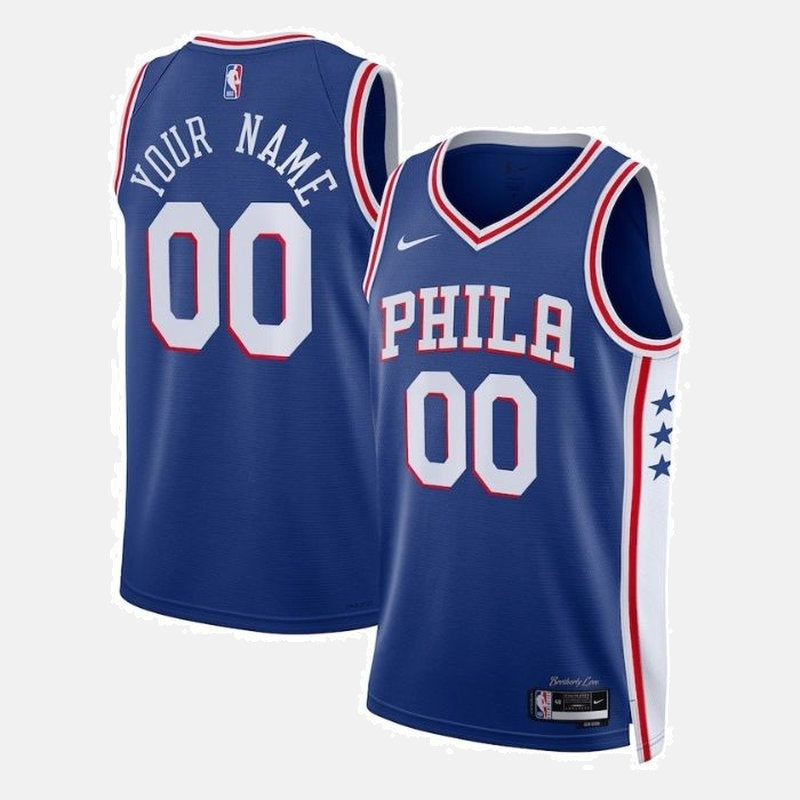 Philadelphia 76ers Unisex 2023 NBA Jersey Royal - Icon Edition