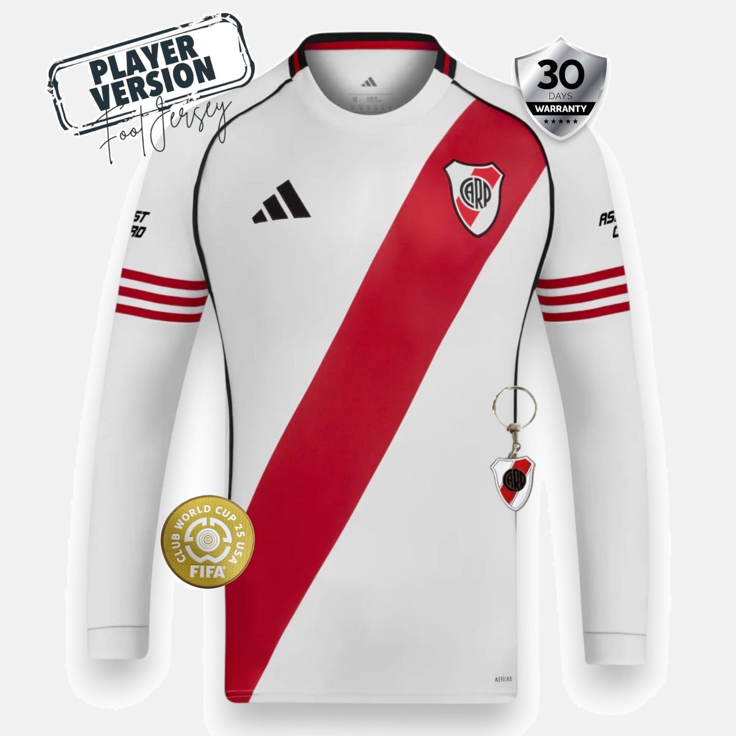 River Plate Home Player Jersey 25/26 - Long Sleeve