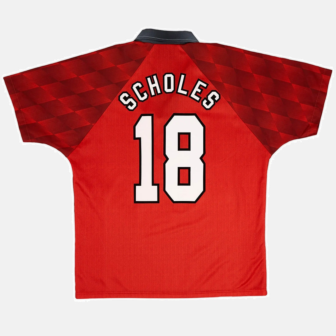 SCHOLES #18 Manchester United Retro Jersey Home 1996/97