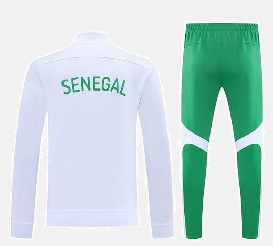 Senegal 2025 Full-Zip White TrackSuit