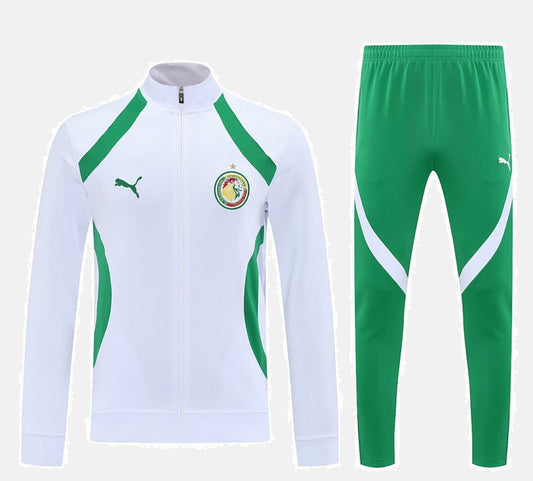 Senegal 2025 Full-Zip White TrackSuit